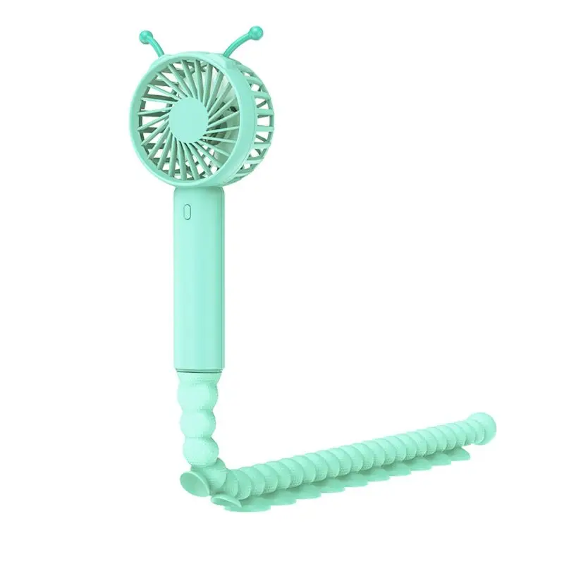 

Suction Cup Neck Fan USB Rechargeable 3 Speed Cooling Flexible Air Cooler Fan for Stroller Car Seat Desk Camping Cellphone Stand