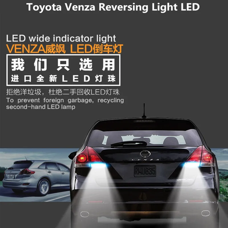 

backup light For Toyota Venza 2009-2015 Reversing Light LED Retirement Auxiliary Light Venza Headlight Refit LED 2pcs