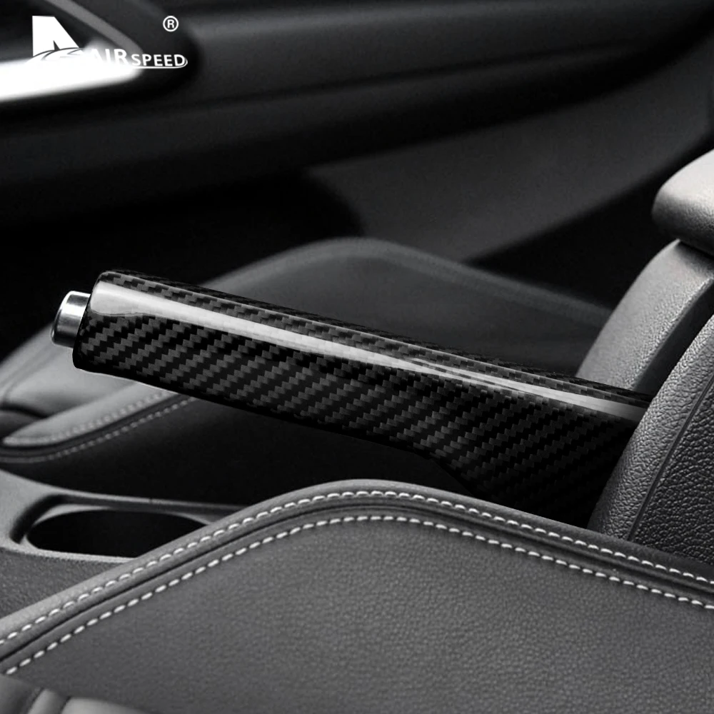 Real Hard Carbon Fiber Car Handbrake Cover for Volkswagen VW Jetta MK3 Golf 6 MK5 MK6 EOS Scirocco Trim Handle