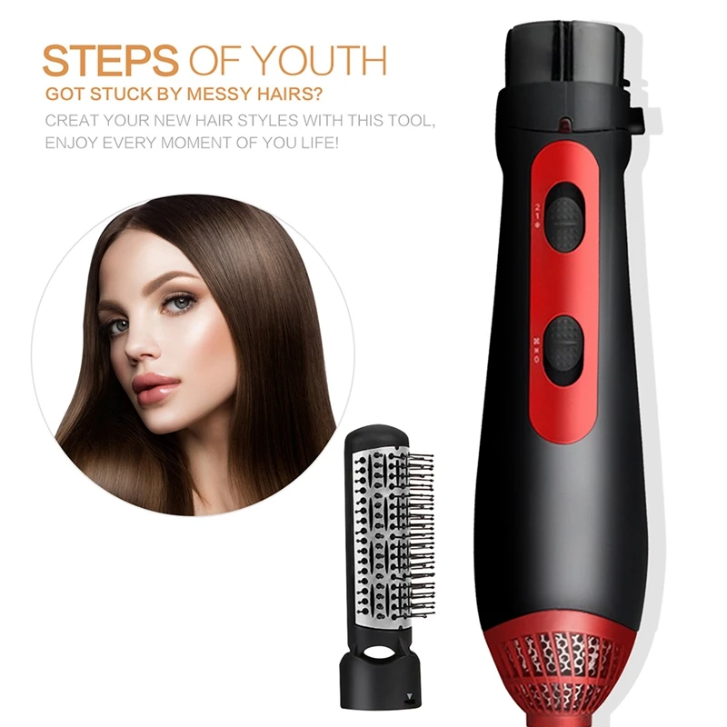 One Step Hair Dryer Brush 3In1 Multifunctional Hair Dryer Volumizer Straightener Negative Ion Hot Air Brushes Curling Lron Salon