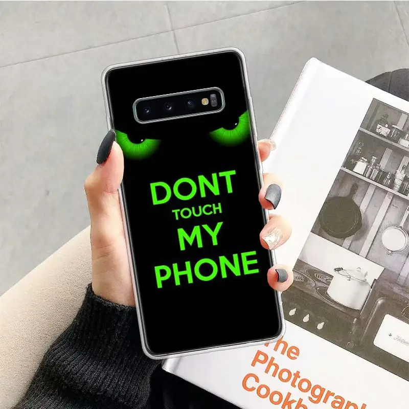 TR221-3 С надписью «Don't Touch My чехол для телефона для samsung Galaxy A10 A20E A30 A40 A70 M30S A50S A6 A7 A8 A9 плюс мягкий чехол для мобильного телефона чехол Coque - Color: TR221-3