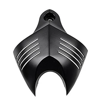 

Black Twin Horn Cover V-Shield Cowbell Set for 1992-2014 Dyna Softail Road King Street Electra Glide V-Rod