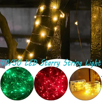5M Koperdraad String Lights Led Outdoor Batterij Operated Garland Voor Kerstmis Thuis Decoratie Fairy Light Wedding Party Decor 5M Koperdraad String Lights Led Outdoor Batterij Operated Garland Voor Kerstmis Thuis Decoratie Fairy Light Wedding Party Decor