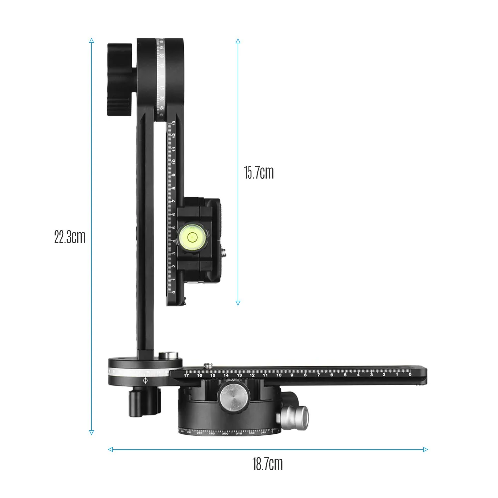 Andoer Professional 720 ° панорамная головка из алюминиевого сплава штатив шаровая Головка Максимальная нагрузка 10 кг 5 различных градусов 15 °/18 °/36 °/45 °/60 °