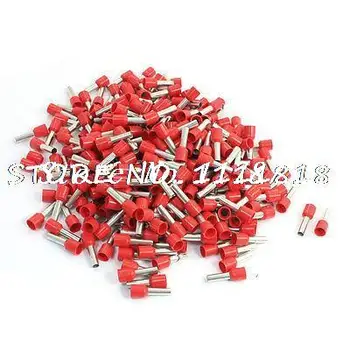 

610 Pcs Red Plastic Cover Pipe Pre Insulated Terminals for 10AWG Wire