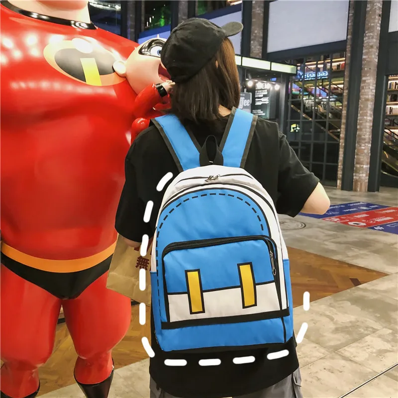 

2019 New Style Korean-style Second Element Backpack Cool Backpack Cartoon Mixed Colors Cartoon Schoolbag a Generation of Fat