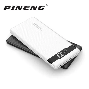 

Original PINENG PN-962 20000mAh Mobile Phone Power Bank Portable Li-Polymer Battery LED Indicator 2 USB Fast Charger 5V 3