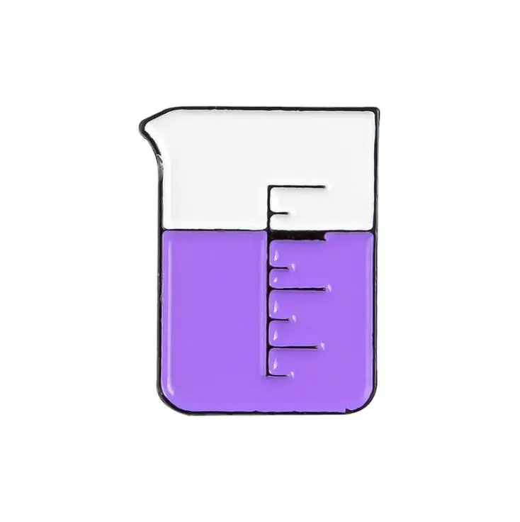 Style-9 Креативные инструменты Beakers бутылки эмаль брошь значок из сплава джинсовая одежда сумки булавки Цветные Милые ювелирные изделия подарок для детей - Окраска металла: Style-9