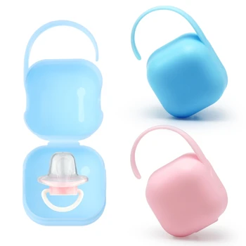 

Pacifier Storage Box Nipple Dustproof Soother Container Outdoor Portable Holder