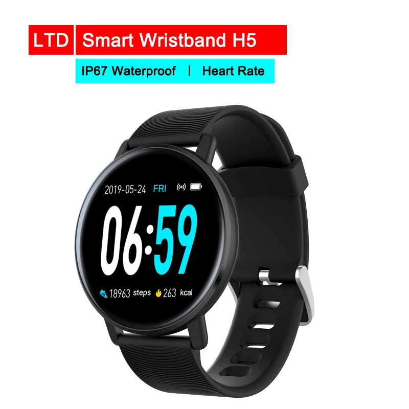 

Smart Wristband H5 Smart Watch Bracelet Sports Fitness Blood Pressure Heart Rate Call Message Reminder Android Pedometer Band