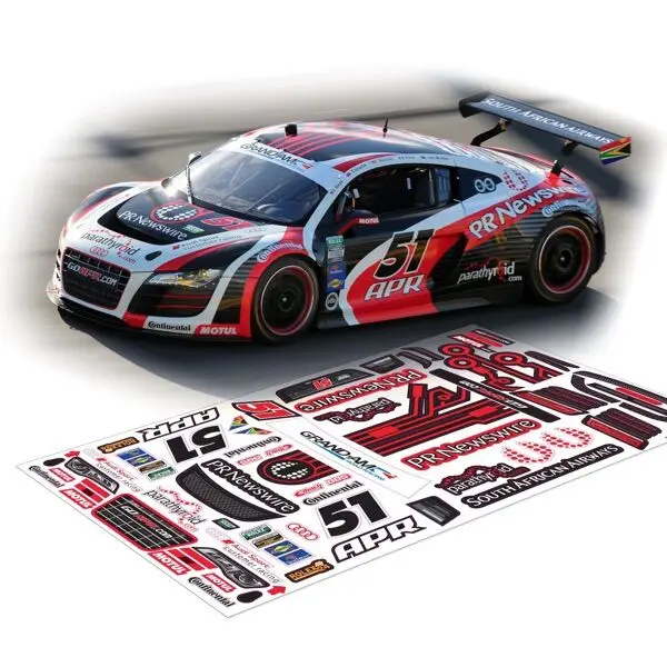 1/10 RC OnRoad прозрачный дрифт кузов автомобиля AUDII R8 наклейки ведра HPI KYOSHO Tamiya|1/10 rc|tamiya