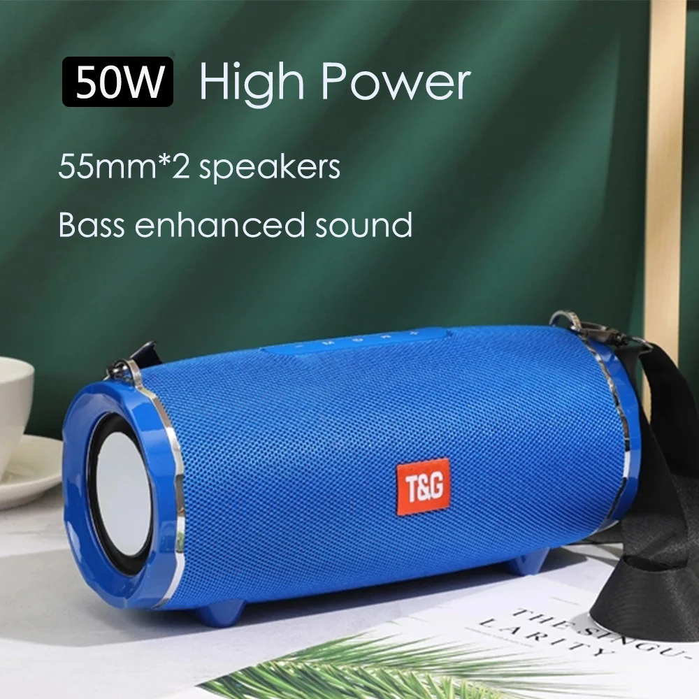 TG187 Высокая мощность 50 Вт Bluetooth динамик водонепроницаемый портативный Колонка Саундбар бас стерео сабвуфер TG динамик s с FM AUX TF USB|Портативные колонки| | АлиЭкспресс