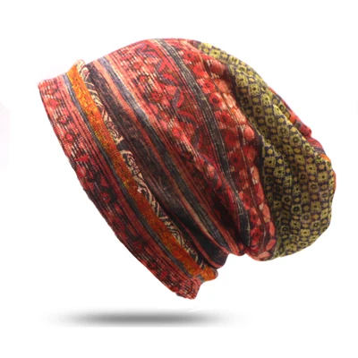 1 шт., Повседневная модная женская и мужская шапка, уличная хип-хоп кепка, бандана с принтом, унисекс, одноцветная зимняя теплая вязаная шапка Skullies - Цвет: Style 4