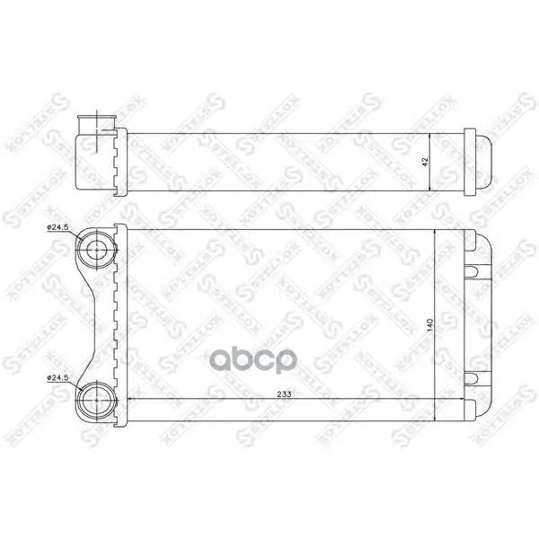 10-35102-Sx_радиатор Печки! Audi A4 1.6-3.2 00 Stellox 1035102sx Stellox арт. 1035102SX