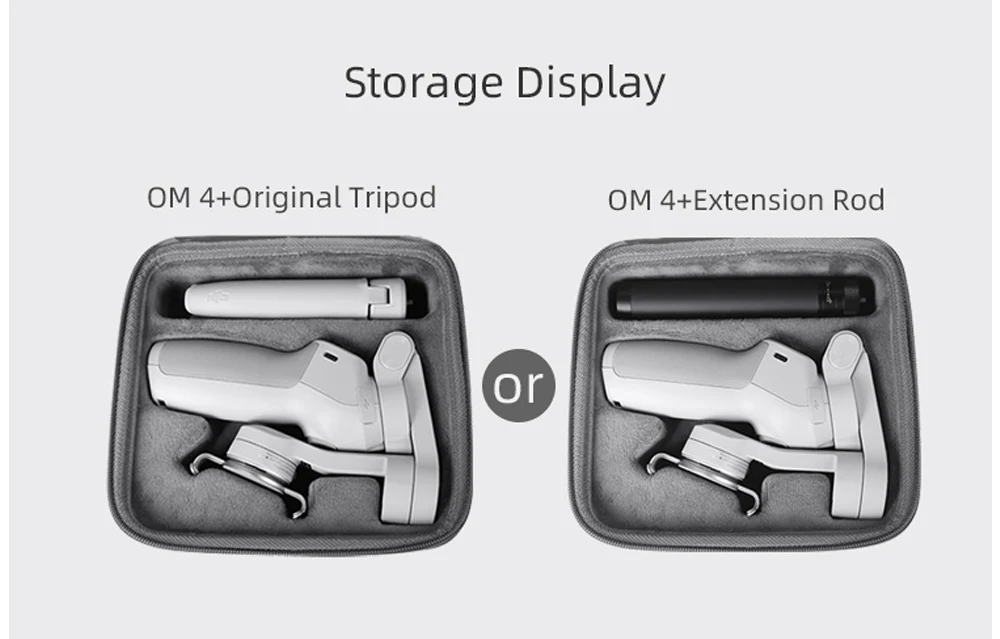 Storage Bags For DJI OM 4 Grey Durable Carrying Case Osmo Mobile 3 Handheld 5 H04d57602f6c2480ba3f3e8d754190d177