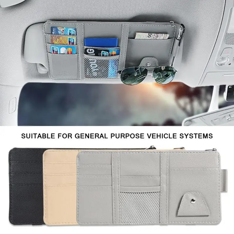 Автомобильный органайзер для солнцезащитного козырька 2019 сумка хранения с