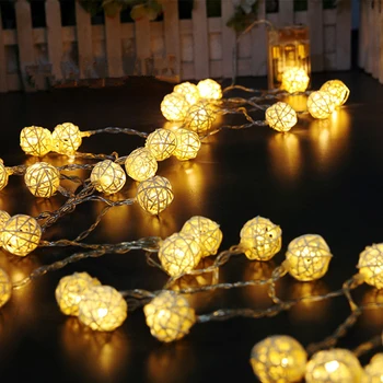 

LED Lights Flashing String Outdoor Landscape LED Rattan String Lights Party Decorative String Lights for Christmas & Birthday
