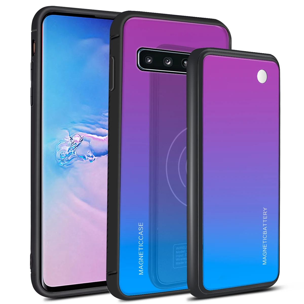 Для samsung Galaxy S10/S9/S10e/S10/Note 10/S8 S9 S10 Note 10 Plus чехол с 5000 мАч беспроводным зарядным устройством - Цвет: Galaxy S10