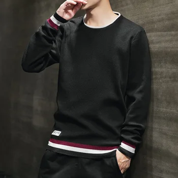 

Sweater Men's 2020 winter Thick Loose Knitted Pullovers Male Casual Solid long-sleeves Pullover Homme High Quality Men Clothing