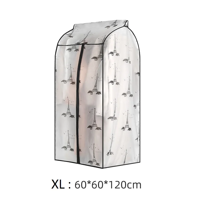 tower 60x60x120cm Мультяшный принт чехол для одежды для защиты от пыли шкаф подвесной органайзер сумки для хранения Шкаф Одежда Протектор моющийся пылезащитный чехол - Цвет: tower 60x60x120cm