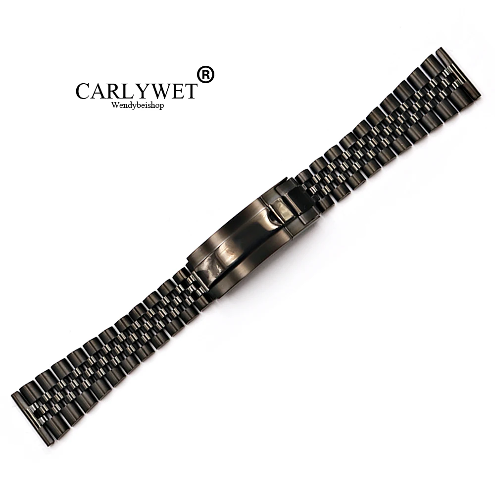 Carlywet 20 22Mm All'Ingrosso Glide Blocco Di Ricambio Etero End Watch Band Strap Bracciale Per Omega Iwc Tudor Seiko Breitling