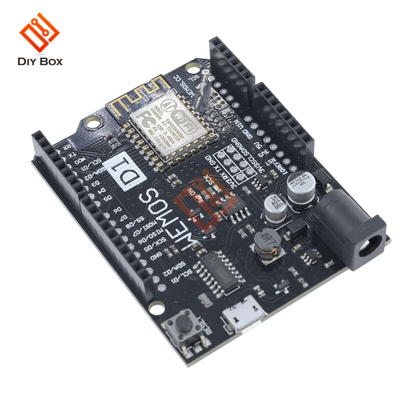 Для WeMos D1 R2 CH340 wifi Интернет вещей макетная плата на основе ESP8266 с usb-портом для Arduino беспроводной модуль NodeMcu