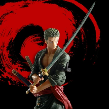 

One Piece Roronoa Zoro Primary Color Figure Anime Figurine PVC One Piece Roronoa Zoro Action Figure Collectible Model Toy Dolls