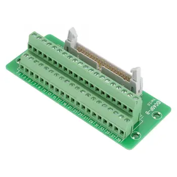 

IDC40P 40Pin Male Header Board Terminal Block Connector PLC Interface with Bracket for DIN Rail with Width 15/32/35mm