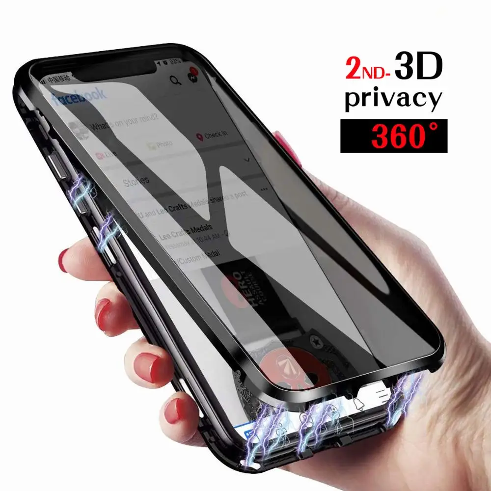 Магнитный чехол для телефона iphone 11 PRO XS max X XR 6S 7 8 PLUS защита всего корпуса