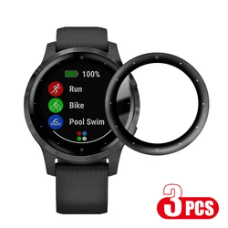 Curved Edge Full Coverage Soft Screen Protector Film (Not Glass) for Vivoactive 4 (3 Pcs)