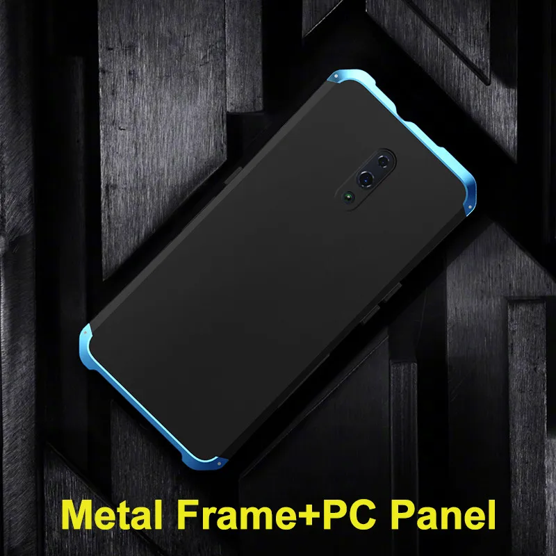 Металлический бронированный чехол Reno для OPPO Reno 2 чехол противоударный алюминиевый задняя крышка Жесткий PC Coque для OPPO Reno 10X Zoom чехол R15X Funda