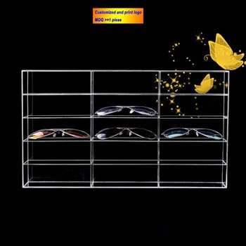 

Customized 5 Layers Acrylic Eyeglasses Display Box Makeup Display Case Jewelry Organizer Shelf Sunglssses Stand Glasses Holder
