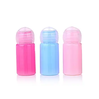 

8Pcs 10ml Macaron Essential Oil Vial Refillable Empty Bottle with Round Ball Lid