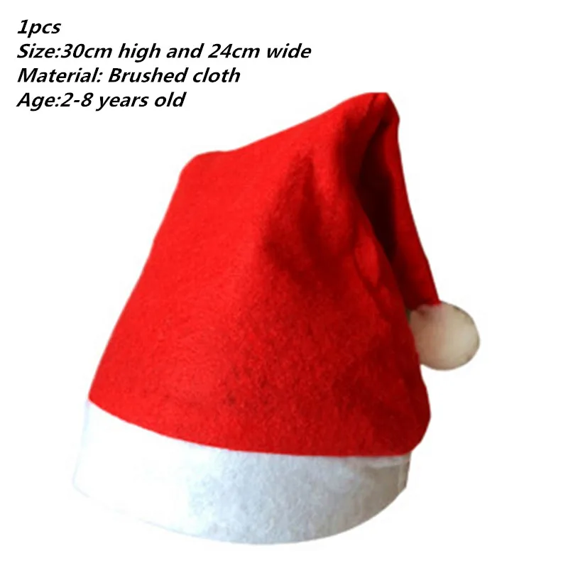 1pcs child Рождественские игрушки украшение рождественские шляпы Санты шляпы детей женщин мужчин девочек Кепка для Рождественский реквизит для вечеринок - Цвет: 1pcs child
