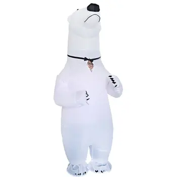 

Halloween Cute Inflatable Polar Bear Doll Costume Adult Walking Props Show Doll Costume Stage Costume
