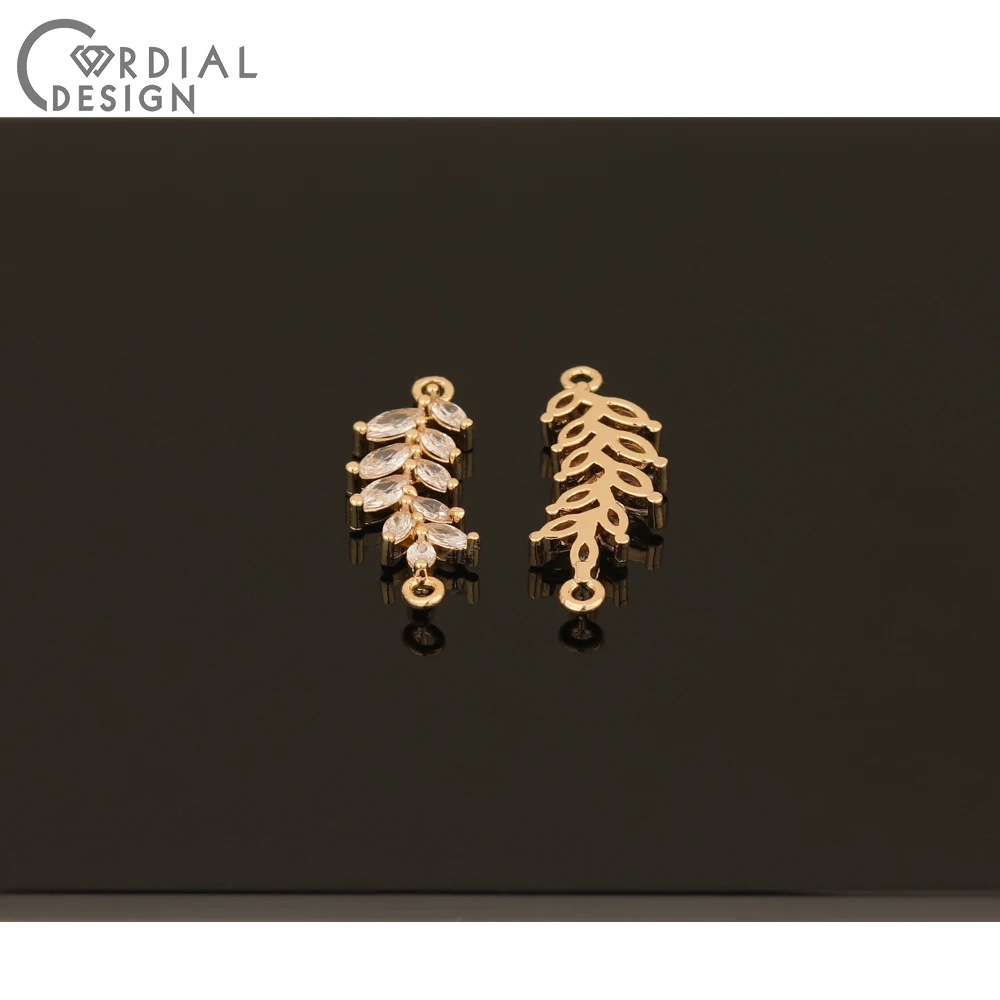 Cordial Design 50Pcs 9*26MM Connector/Jewelry Accessories/Leaf Shape/Hand Made/Jewelry Findings & Components/DIY Making 9 Cordial Design 50Pcs 9*26MM Connector/Jewelry Accessories/Leaf Shape/Hand Made/Jewelry Findings & Components/DIY Making - cordial
