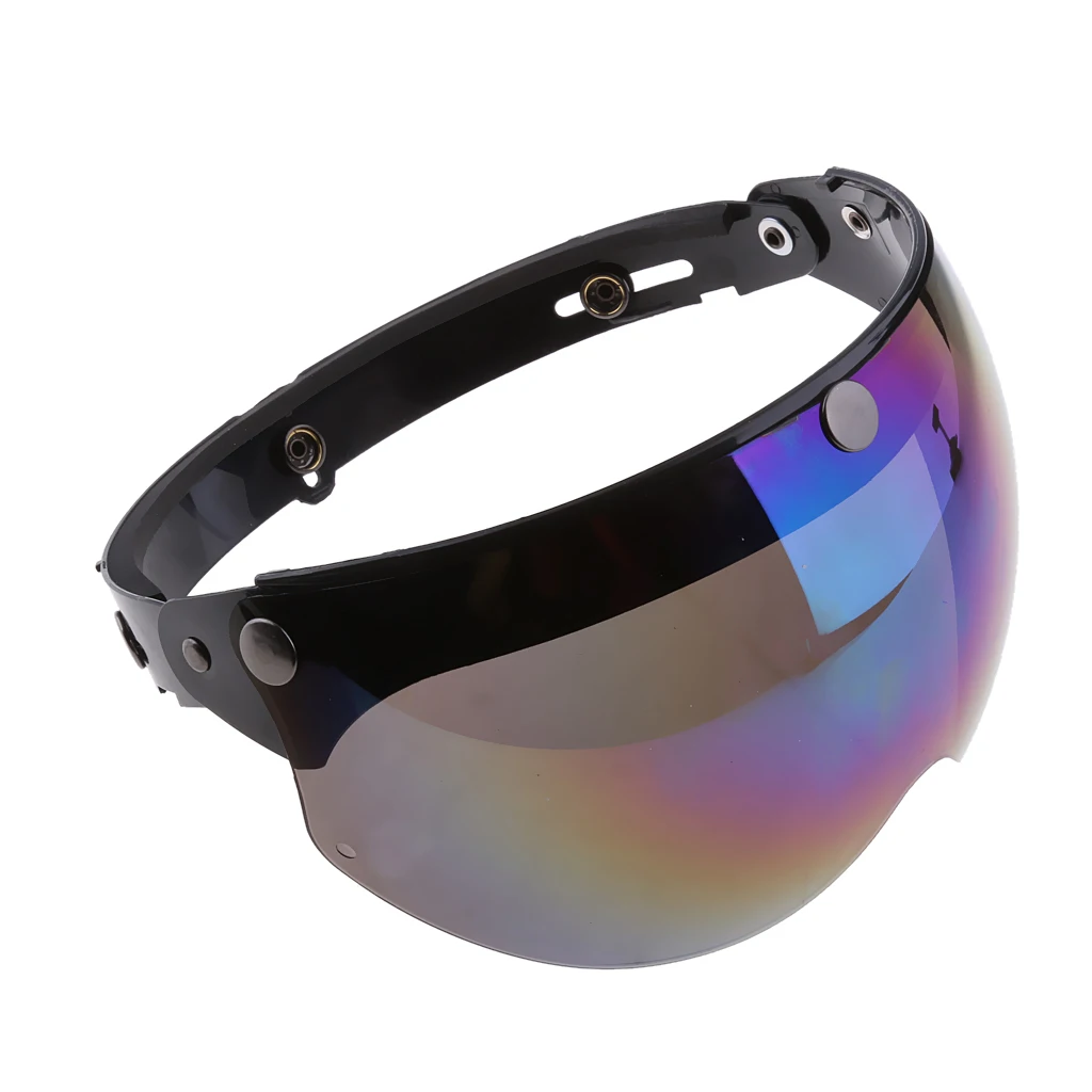 Replacement Motorcycle Bike Mirror Lens Shield Visor 3/4 Open Face for Universal Motorcycle Helmet