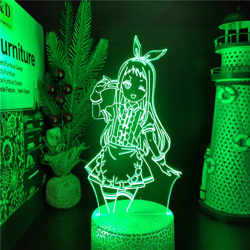 Night Light Blend S Hideri Kanzaki Anime Figure Manga 3D Lamp Luminaria Decoration Chambre Xmas Gifts Neon Decor Kawaii Lampe unicorn night light