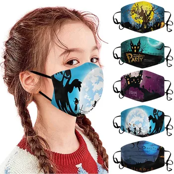 

1pc Children Mouth Mask for Prints Face Mask Washable Earloop Mask Reuseable Face Mask Mouth Mask Washable Mouth Cover Face Mout