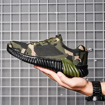

Men Casual Shoes Mesh Military Trainers Plus Size Unisex Sneakers Lace Up Camouflage Men Shoes Male Tenis Zapatillas Hombre