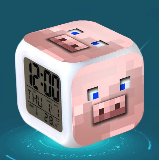 26 Мультфильм Пробуждение свет детские игрушки Цифровой Будильник Детский светодиодный цветной светящийся детский игровой стол reveil wekker - Цвет: 26