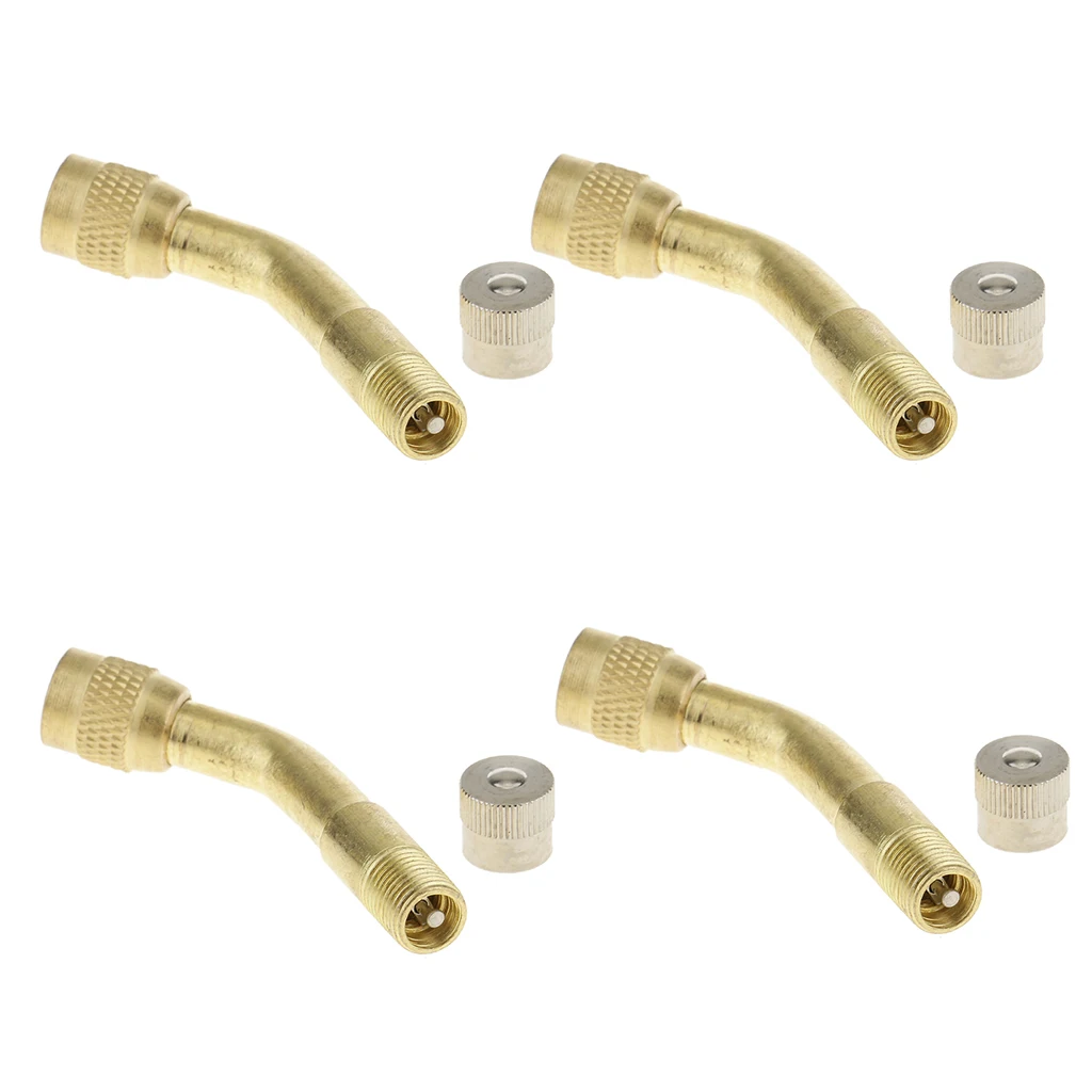 Tyre Valve Extension 135 Degree Angle Adaptor Motorcycle Tyre Wheel Stem x4