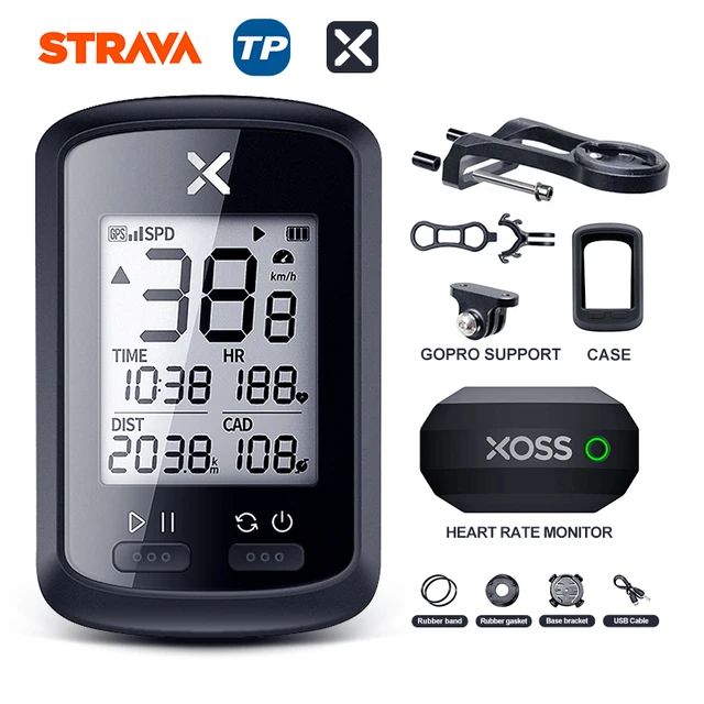 XOSS GPS Bike Computer G+ Wireless Cycling Speedometer Road  MTB Waterproof Bluetooth ANT+ Cadence Speed Cycle Bicycle Computer G PLUS Group F