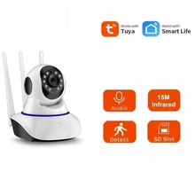 Babyphone vidéo sans fil IP 1080P pour l'intérieur, système de sécurité pour bébé, avec suivi automatique et télécommande Mobile IR 15M, Audio bidirectionnel, WiFi 5G, Tuya