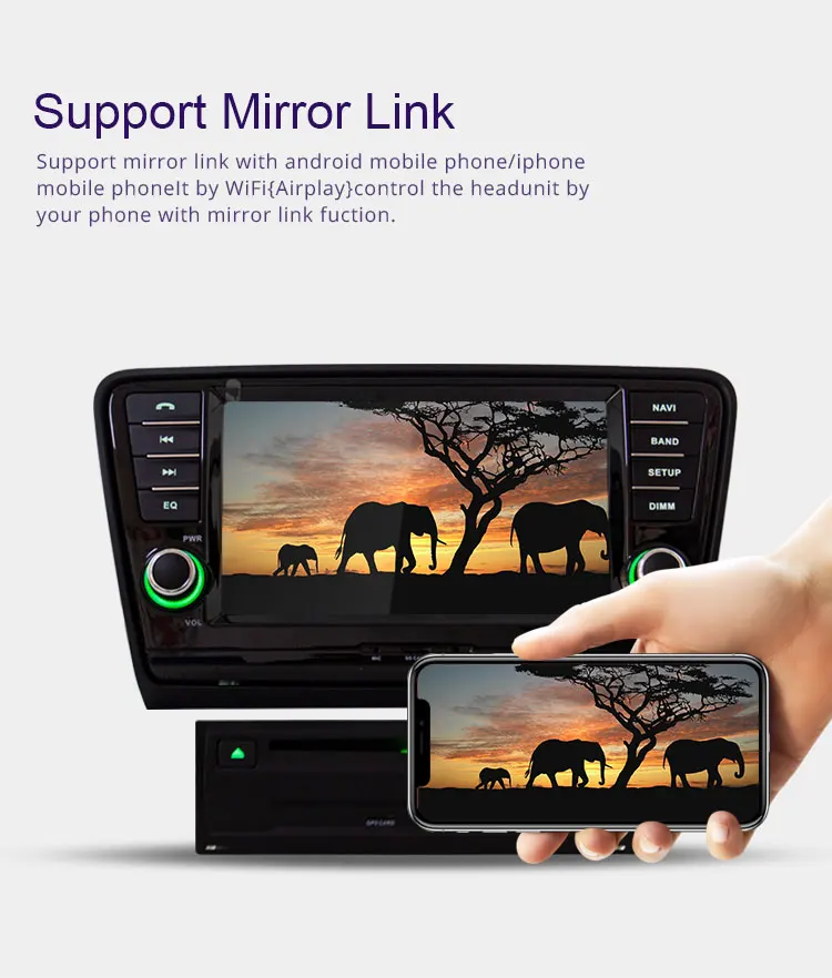 Sale TOPBSNA 1 Din Car Multimedia Player Android 9.0 For Skoda Octavia GPS Navigation Automotive Car Stereo Octa cores 4G+64G WIFI SD 6