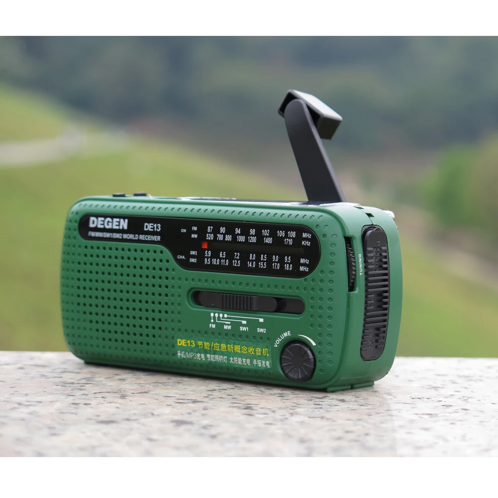 Alimentar o Seu Chamada para Ajuda Adequado para Aventuras Selvagens em Uma Degen Lanterna Alarm Clock Rádio Pode Telefone Emergência De13 fm Sun - Image 2