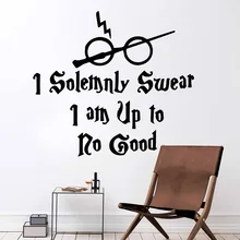 Diy I solemnly swear Pvc Wall Decals Home Decor Decor Living Room Bedroom Removable For Kids Room Decoration