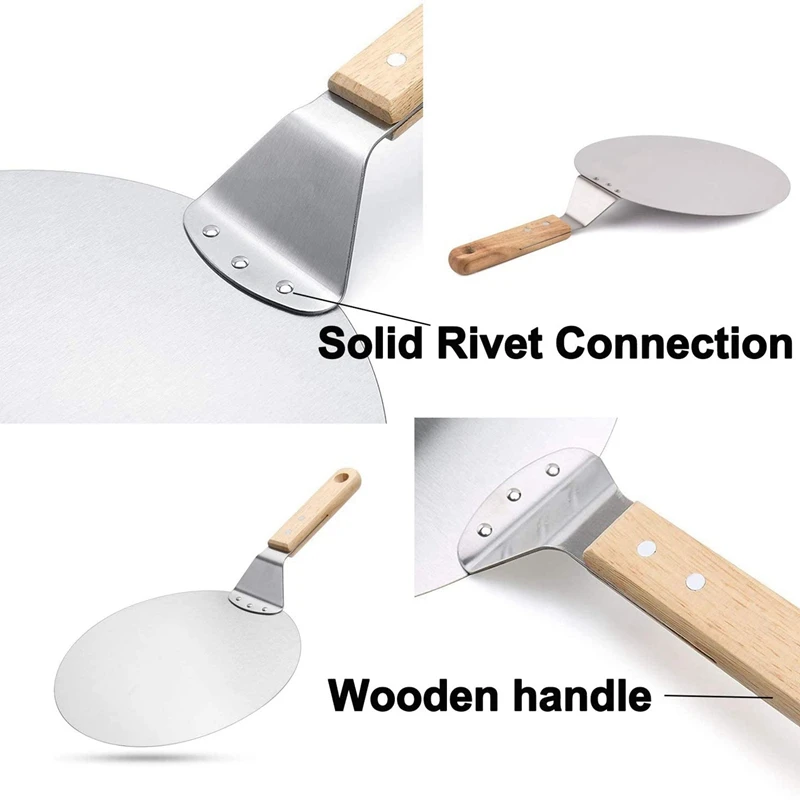 12 дюймов пиццы Нержавеющая сталь & нож для набор с лопаткой металлические