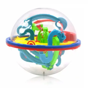 

3D Puzzle Ball Magic Intellect Ball Labyrinth Sphere Globe Toys Challenging Barriers Game Brain Tester Balance Training