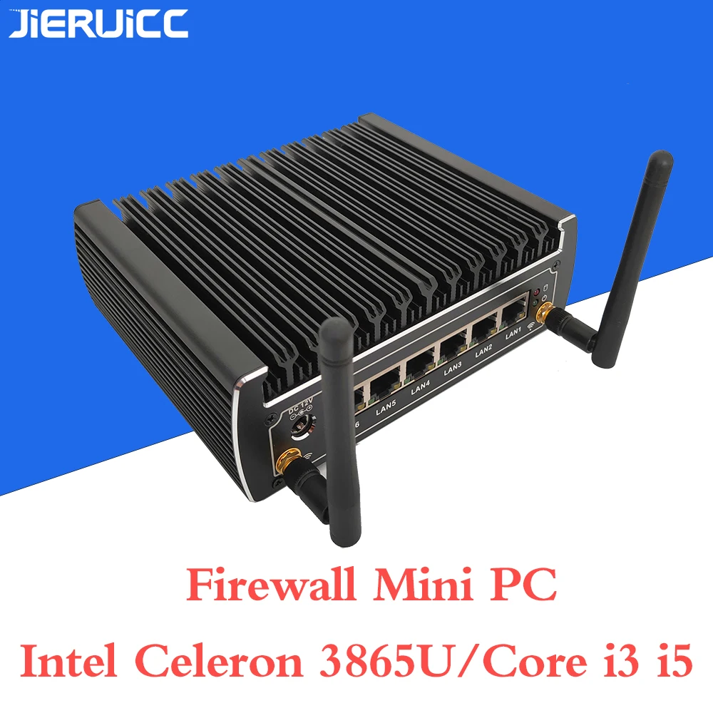  firewall mini pc i3 7100u i5 7200u Celeron3865U DDR4 RAM. 6 LAN PORT.1 COM4PCS USB 3.0 Portfast and